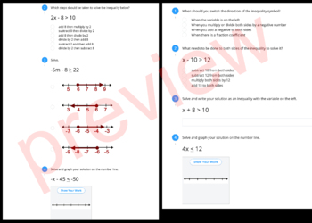 1 And 2 Step Inequalities Distance Learning Pdf Goformative Com