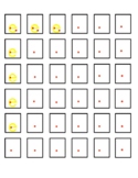 1" lines/boxes: lowercase letter e (dot cues)