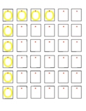 OT 1" boxes tracing & copying: Letter O (visual dot cues)