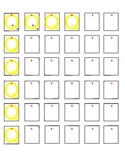 OT 1" boxes tracing & copying: Letter Q (visual dot cues)