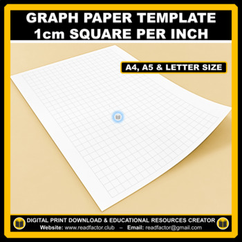 Preview of 1 cm Squared Graph Paper Template - A4, A5 & Letter Size