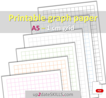 1 cm graph paper 13 x 19 squares per page a5 size by up2dateskills