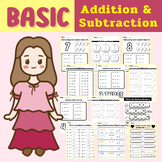 1 digit Math Addition and Subtraction basic for 1st-2nd Gr