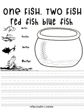 One Fish Two Fish Red Fish Blue Fish Addition Craft