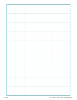 graph paper 1 inch teaching resources teachers pay teachers