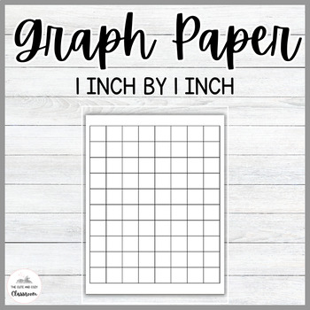 1 inch by 1 inch graph paper by heather s modern market tpt