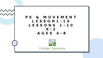 Preview of 1 month of PE Lessons for in person of distance learning - K-2