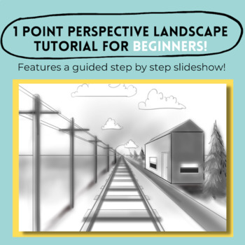 Preview of 1 point perspective landscape tutorial