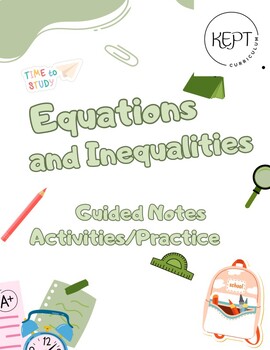 Preview of 1 step Equations and Inequalities (Addition)