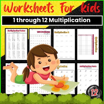 Preview of 1 through 12 Multiplication Worksheets