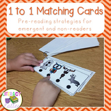 One to One Matching Cards for emergent and non-readers