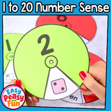 1 to 20 Number Sense Spinners Math Center Activities