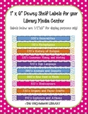 1" x 6" Non-Fiction Dewey Shelf Labels for your Library Me