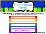 1" x 6" Editable Shelf Labels for your Library Media Cente