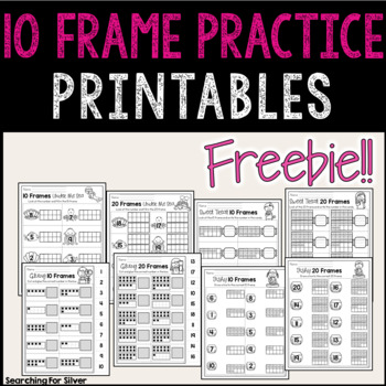 Preview of 10 Frames Printable FREEBIE!!! PDF & Digital Ready!