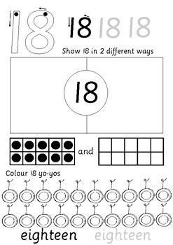 10-20 NUMBER BOOKLET by PREPPING FOR PREP | Teachers Pay Teachers