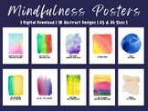 10 Abstract Mindfulness Quote Posters  | Classroom Decor a