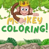 10 Adorable Kids Monkey Coloring Pages