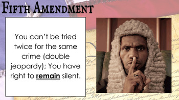 Preview of 10 Amendments Bill of Rights Presentation 8th History TEKS