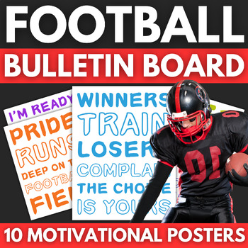 Preview of 10 American Football Bulletin Board Posters | Sports & Physical Education Decor