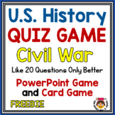 FREEBIE: Quiz Game: Civil War and Reconstruction - Card an