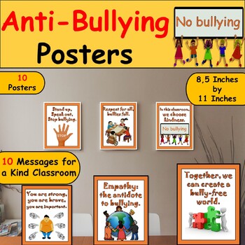 10 Anti-Bullying Posters: National Bullying Prevention Month Activity ...