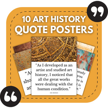 Preview of 10 Art History Bulletin Board Posters | Middle & High School Art Classroom Decor