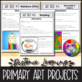 10 Art Lessons for Primary students for Flexible, Remote, 