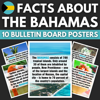 10 Bahamas Facts Bulletin Board Posters | Caribbean Travel Classroom Decor