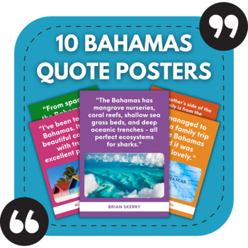 Preview of 10 Bahamas Posters | Travel Bulletin Boards | Geography Classroom Decor