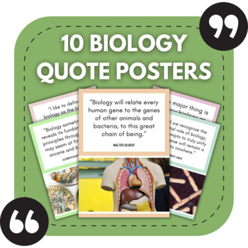 Preview of 10 Biology Bulletin Board Posters | Science Classroom Decor