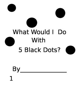 Preview of 10 Black Dots activity booklet Common Core Math literacy