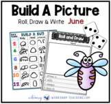10 Build A Bug Math and Literacy Game - from Roll Draw Wri