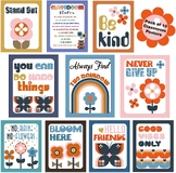 10 Bulletin Board Decor Posters, Good Vibe Inspirational C