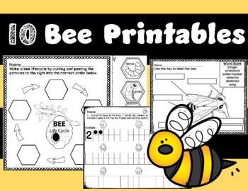 10 Bumblebee Printables by MrsMabalay | TPT