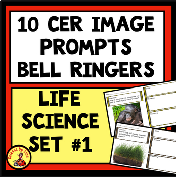 Preview of 10 CER LIFE SCIENCE Image Writing Prompts Activities Bell Ringers Organizers #1