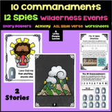 10 COMMANDMENTS, 12 SPIES, WILDERNESS ADVENTURE: Story Pos