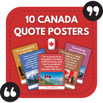 Preview of 10 Canada Posters | Travel Bulletin Boards | Canada Classroom Decor