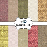 10 Canvas Textured Digital Background Papers Colorful Ivor