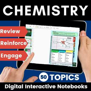 Preview of Chemistry Digital Notebook balancing chemical equations elements and compounds
