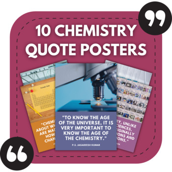 Preview of 10 Chemistry Posters for Bulletin Boards | Science Classroom Decor