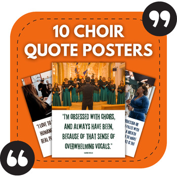 Preview of 10 Choir Bulletin Board Posters | Music Classroom & Vocal Studio Decor