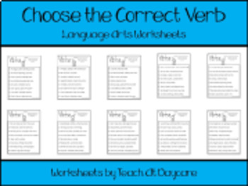 verb worksheets 2nd grade teaching resources teachers pay teachers