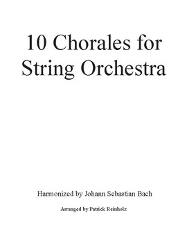 Preview of 10 Chorales for String Orchestra - Harmonized by J.S. Bach