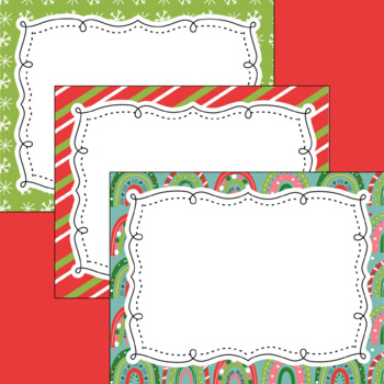 10 Christmas Rainbows Editable Poster Templates Landscape PPT or Slides™