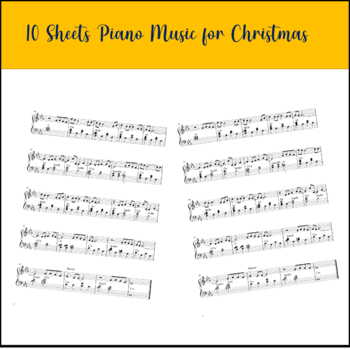 Preview of 10 Christmas Sheets Piano Music