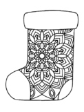 10 Christmas Stocking Coloring Pages, Christmas Coloring P