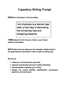 Expository essay prompt