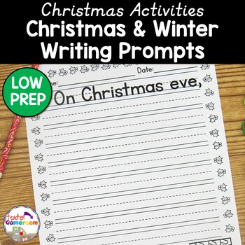 10 Christmas Writing Prompts by Teacher Gameroom | TPT