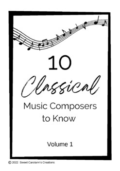 Preview of 10 Classical Music Composers to know Vol 1